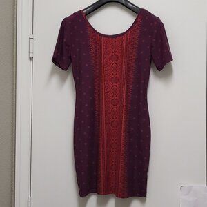 Mudd Womens Dress Bodycon Size XL Boho Stretch NWT